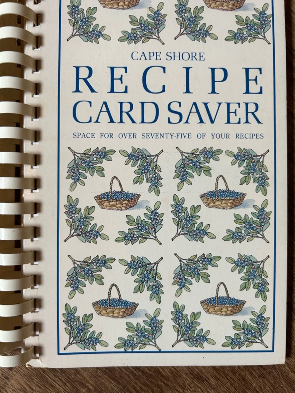Vintage Cape Shore 75 Recipe Card Saver Holder Spiral Binder Cottagecore - Picture 3 of 8